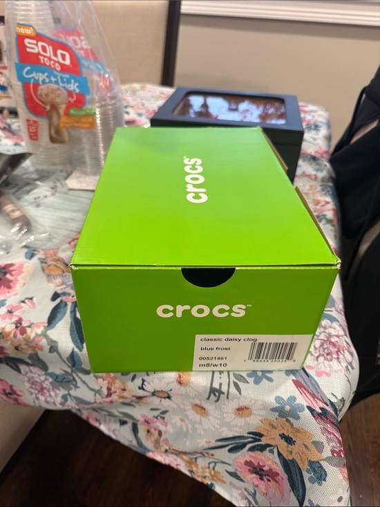 CROCS Shoes - CROCS Bright Green Shoe Box with White Logo EMPTY